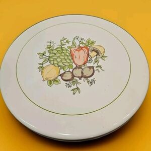 Vintage Reston Lloyd Corning  Burner Cover 10" Spice Of Life Mushroom Retro READ